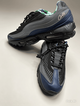NiKE 95 azul cinza cinza