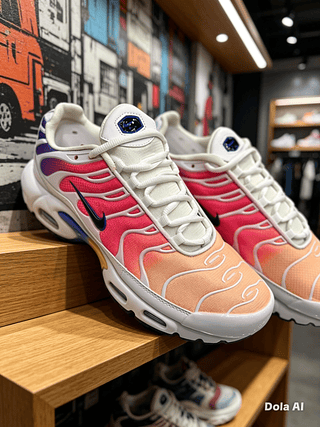 Nike Tn Gradiente rosa-laranja com roxo